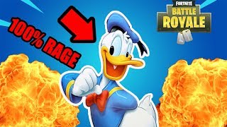 Donald Ducc Rage Quits On Fortnite