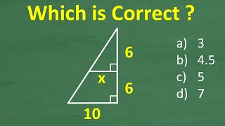A right triangle is divided by a line segment - what is the length of the line?