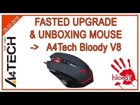 Апгрейд и анбоксинг мышки по фасту | A4Tech Bloody V8 | Fasted unboxing mouse Апгрейд и анбоксинг мышки по фасту | A4Tech Bloody V8 | Fasted unboxing mouse