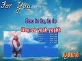 Azu- For you (karaoke instrumental) [naruto]