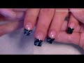 Black French Tip Pink Foil & Gold Glitter: im sexay and i know it robin moses nail art tutorial 454