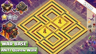 Best Th10 War Base 2018 Anti Queenwalk, Anti Valkyrie, Anti Bowler Anti 1 & 2 Star - Clash Of Clan