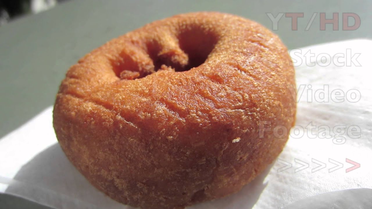 Plain Donut From Local 24 Hour Donut Shop Near Me in Plain Cake Recipe | HD Stock Video Footage ...