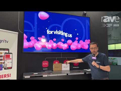 ISE 2022: OnSignTV Demos How Playlists Can Be Triggered in Its Digital Signage Software