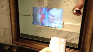 This Hotel Has Everything! - TV built-in to the Bathroom Mirror - Mar 14, 2013