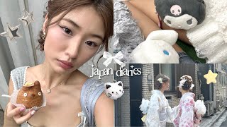 Japan Vlog Kimonos Asakusa, Exploring Shibuya, Totoro Creampuffs, Good Eats, Meeting Friends