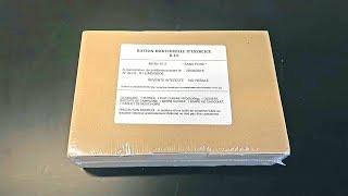 Tasting French RIE Ration Individuelle Exercice Taste Test MRE