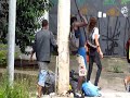 Ao Vivo! Roubo de fio em poste iluminação..wmv