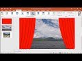 How to Add Curtains Transitions Animation Effect in PowerPoint Slide