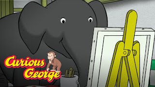 The Painting Elephant 🐵 Curious George 🐵Kids Cartoon 🐵 Kids Movies 🐵Videos for Kids