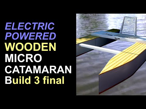 Wooden catamaran that fits into a Smart car - Part Three ...