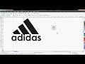 Tutorial CorelDraw : cara membuat logo adidas