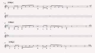 90 Major Scales Jam 1 8ve