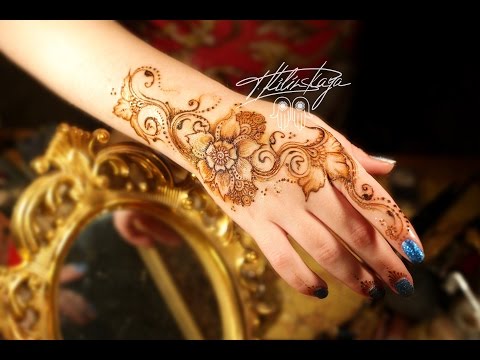 Floral Mehndi designЦветочное мехенди