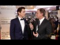 Matt Bomer on the HFPA Red Carpet Stage