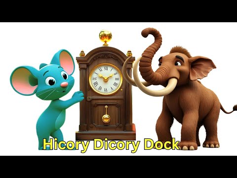 Hickory, Dickory, Dock Crash! Super Simple Songs Gorilla🕰️🦍🕰️🦛🕰️🦏🕰️🦣 | Nursery Rhyme for Baby 0-2