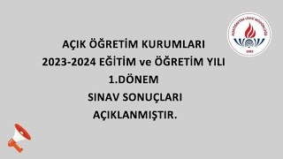 Açık Öğretim 2023 2024-1. Dönem Sınav Sonuçları Açıklandı, Kimler Mezun Oldu? Kim Ne Yapacak?