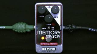 Electro Harmonix Memory Toy Analog Delay Pedal Demo