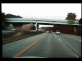 Extra Footage of 675 wreck Car goes airborne 100 mph crash hits bridge caught in Ohio