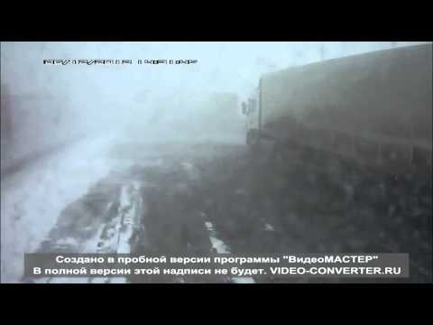 ДТП в Татарстане на заснеженной трассе М7