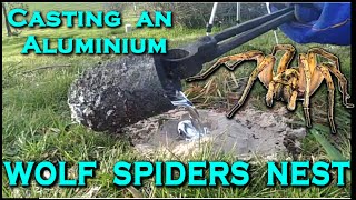 Casting a TRAPDOOR / WOLF SPIDERs nest out of MOLTEN ALUMINIUM! - Creating the cthulhu tentacle Casting a TRAPDOOR / WOLF SPIDERs nest out of MOLTEN ALUMINIUM! - Creating the cthulhu tentacle