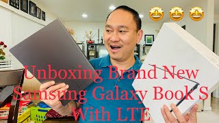 UNBOXING NEW SAMSUNG GALAXY BOOK S WITH LTE & SIMPLE SET-UP TUTORIAL