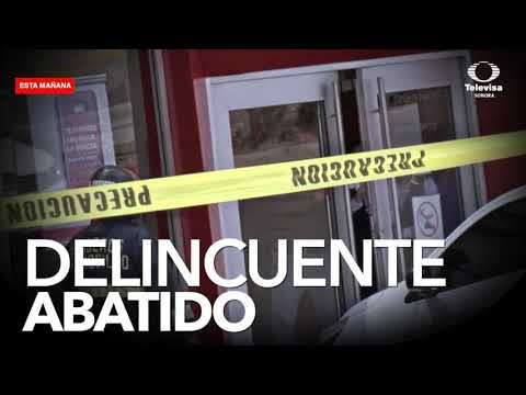 Liberan a rehenes y muere asaltante en banco de Hermosillo