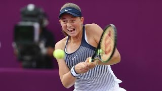 2016 qatar total open round of 16 jelena ostapenko vs petra kvitova wta highlights