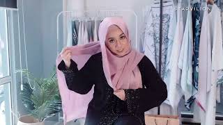 Hijab Tutorial Matte Satin Shawl By Amira Othman