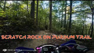 Scratch Rock On Purdum Trail At Wayne National Forest