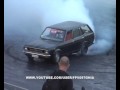 GOOD FRIDAY BURNOUTS AT SYDNEY DRAGWAY - 2/4/2010 - V8 GALANT WAGON BURNOUT