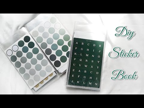 cách mình đã làm một quyển sổ đựng sticker // diy sticker holder, sticker book