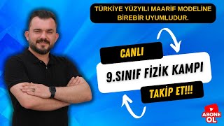 9. Sinif Güncel Müfredat Canli Fi̇zi̇k Dersi̇- Full Tekrar Soru Çözümü 1.Dönem 1.Yaziliya Hazirlik