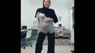 Bumil Hijab Goyang Tiktok