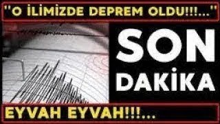 Deprem Oldu Afad Duyurdu Şi̇ddetli̇ Korkutan Deprem Son Dakika Haberi