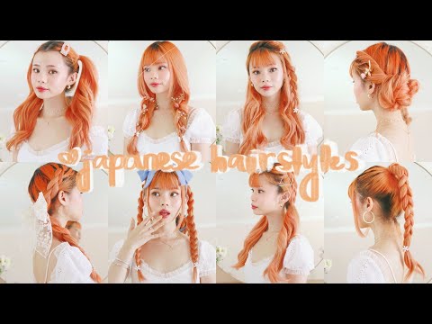 8 more cute & easy hairstyles from japanese fashion magazines ðð - YouTube