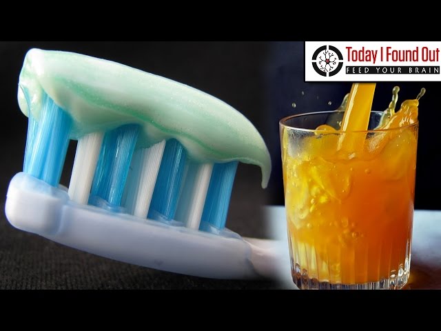 Why Does Toothpaste Make Things Like Orange Juice Taste So Awful? - Video