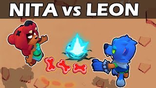 NITA vs LEON | 1vs1 | Brawl Stars