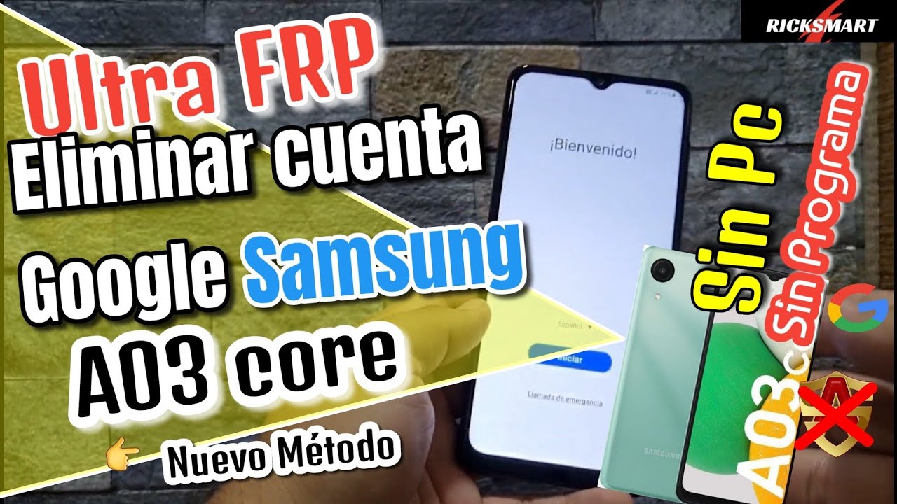 Frp Remove Google Account Samsung A03 Core frp Without PC Frp Remove Google Account Samsung A03 Core frp Without PC