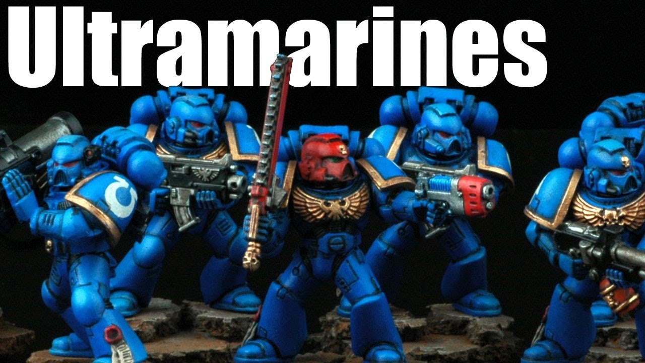 How to paint Ultramarines Space Marines? Warhammer 40k Airbrush