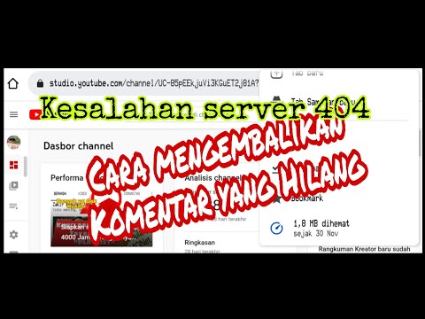 HOW TO RETURN LOST COMMENTS ON YOUTUBE