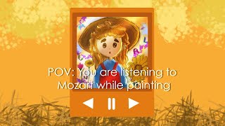 Painting While Listening To Mozart