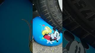 Experiment Huge Beachball Vs Car Tyre Crushing