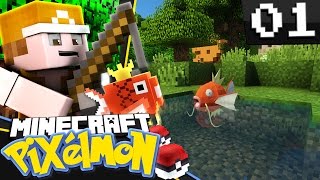 Minecraft: Pixelmon - Episode 1 - FISHERMAN STRUBBER! (Minecraft Pokemon Mod)