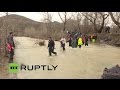 LIVE from Chamilo as refugees attempt to cross river on Greek-Macedonian border