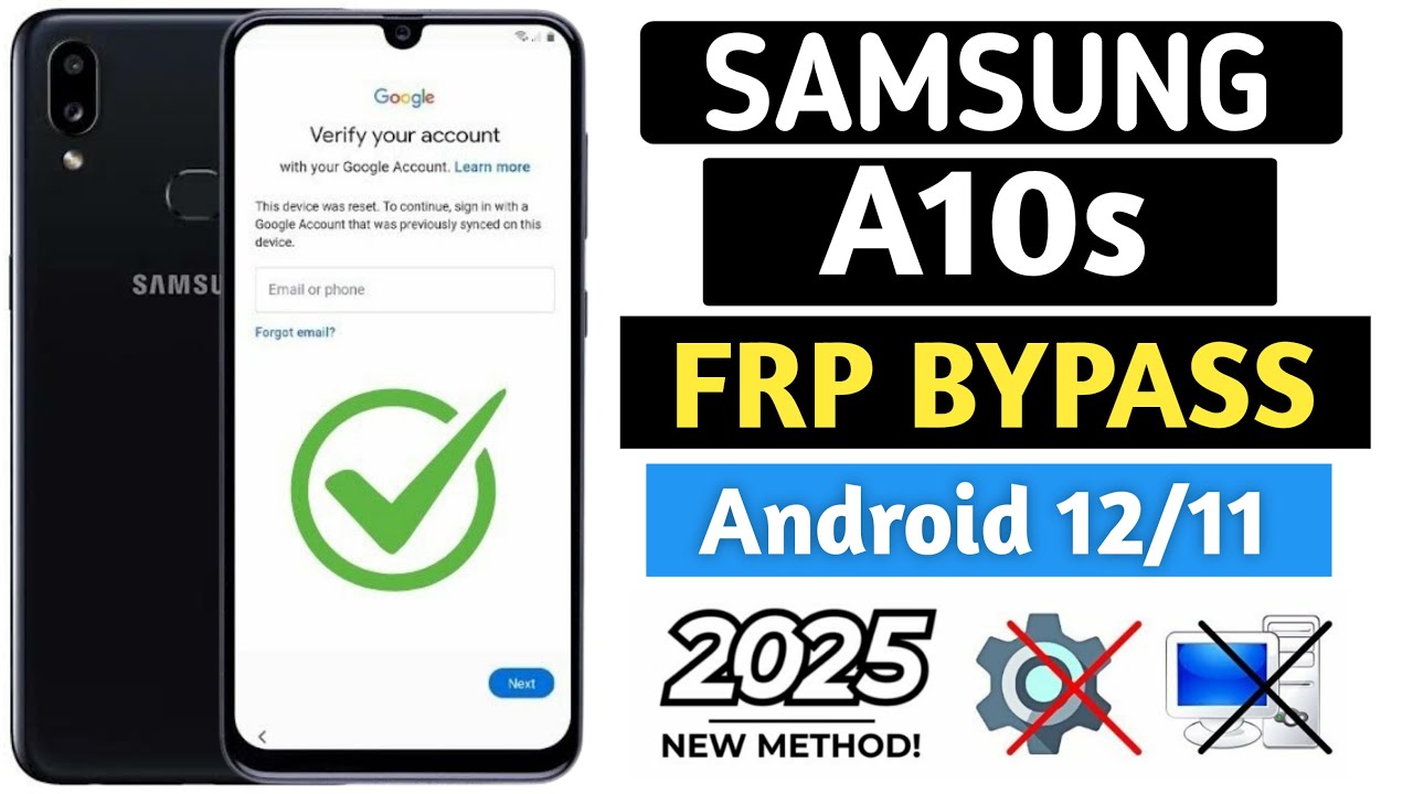 Samsung Galaxy A10s FRP Bypass Android 12/11 Without Pc Samsung Galaxy A10s FRP Bypass Android 12/11 Without Pc
