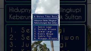6 Weton Tibo Bejo