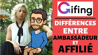 Voici le FOSSÉ qui sépare un ambassadeur GIFING d’un SIMPLE affilié📏