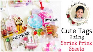 DIY- Tags & Bookmarks With Dress My Craft- Shrink Prink Sheets | Ruchi's Crafeteria | Spectrum Noir