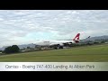Qantas Flight QF7474: Boeing 747-400 - VH-OJA Landing At Albion Park